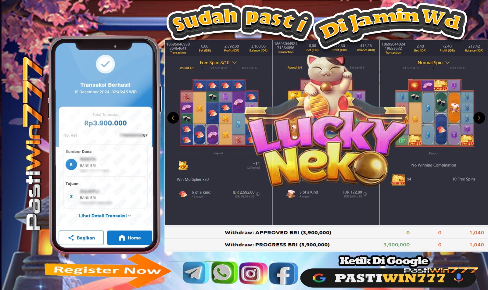 BUKTI NYATA KEMENANGAN BESAR DI SITUS BESAR PASTIWIN777