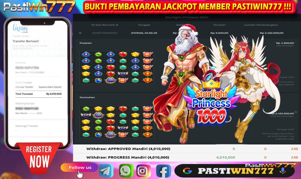 BUKTI NYATA KEMENANGAN BESAR DI SITUS BESAR PASTIWIN777