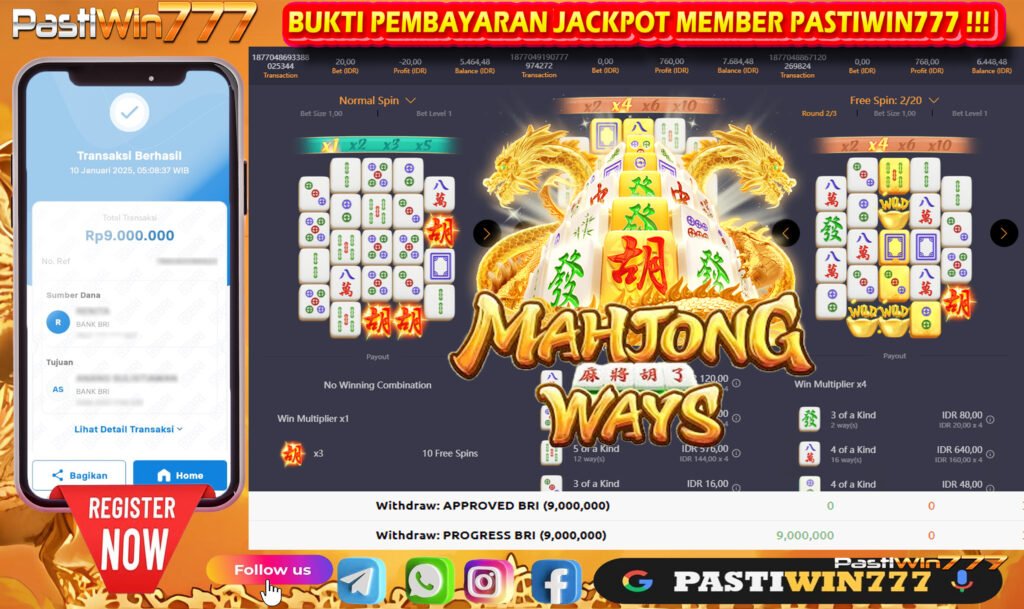 BUKTI NYATA KEMENANGAN BESAR DI SITUS BESAR PASTIWIN777