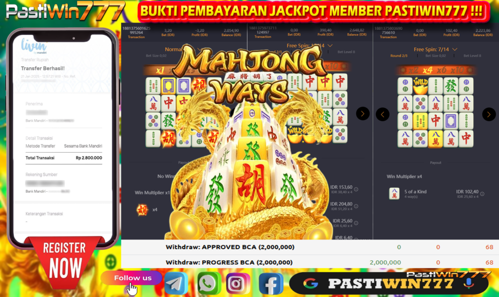 BUKTI NYATA KEMENANGAN BESAR DI SITUS BESAR PASTIWIN777